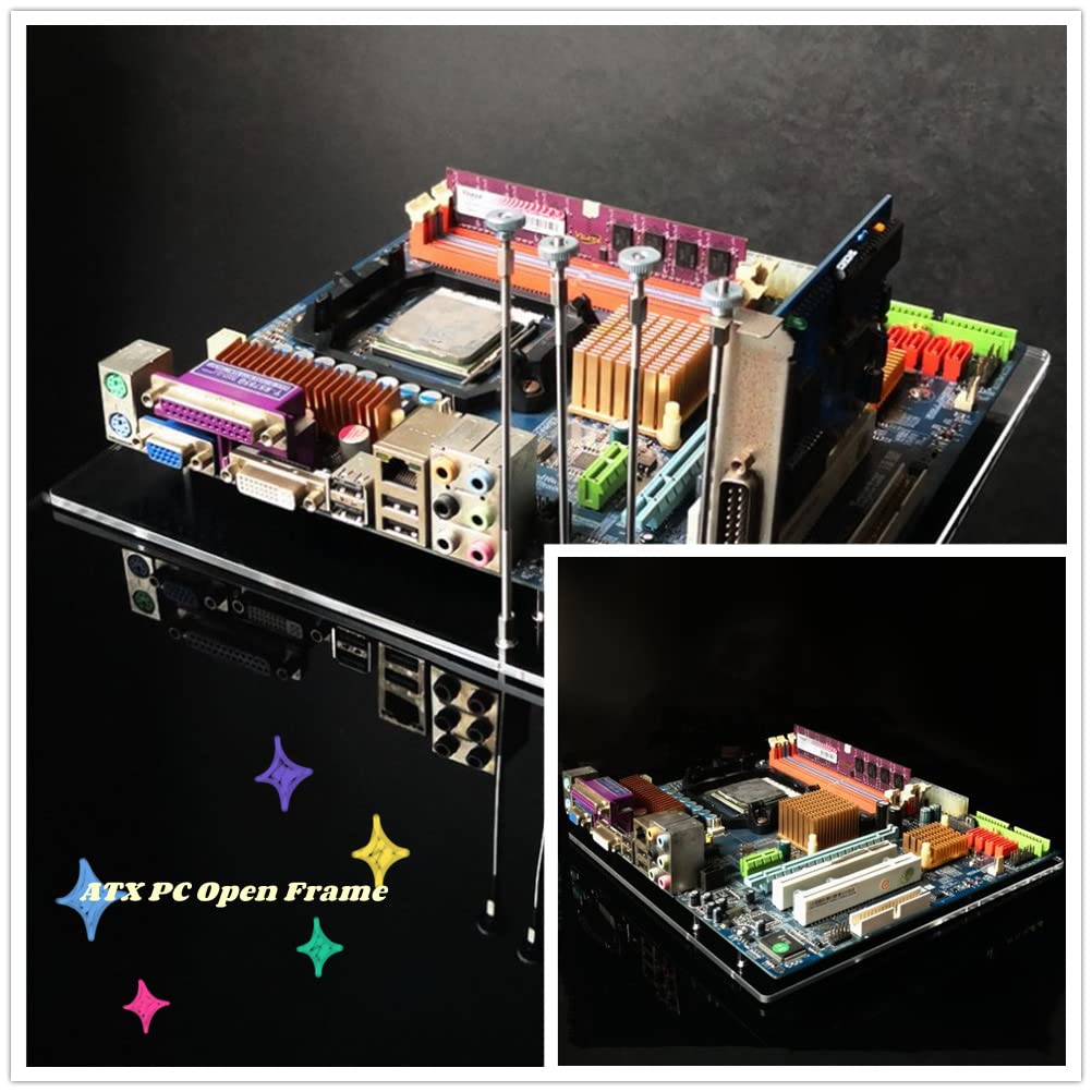 Acrylic Frame 4Mm Transparent Fashion Diy Base Stand Suitable For Atx Motherbar,Can Accommodate High Performance Pc Open Frame
