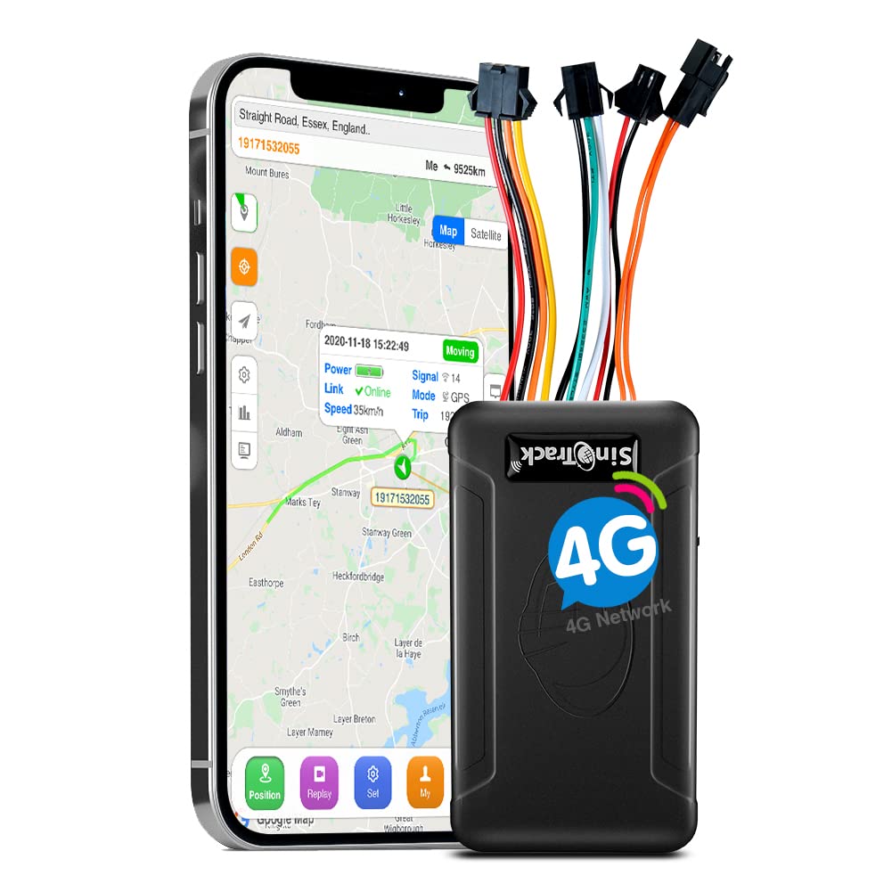 Sinotrack 4G Gps Tracker For Vehicles, St 906L Gps Tracker Locator Real Time Location Tracking Device With Voice Monitor Car Mot