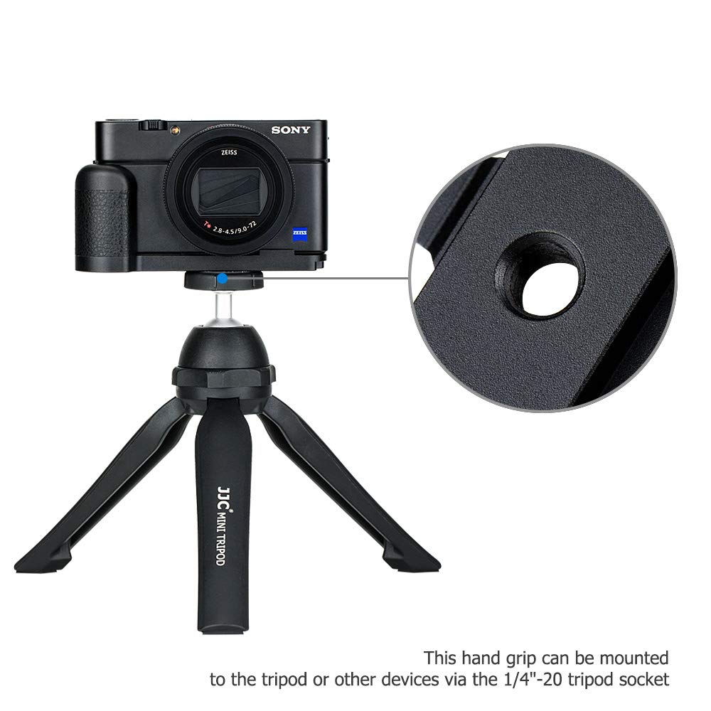 Dedicated Metal Hand Grip L Bracket For Sony Rx100 Vii Rx100M7 Anti Slip Holder, No Blocking To Hdmi Multi Microphone Jack & Bat