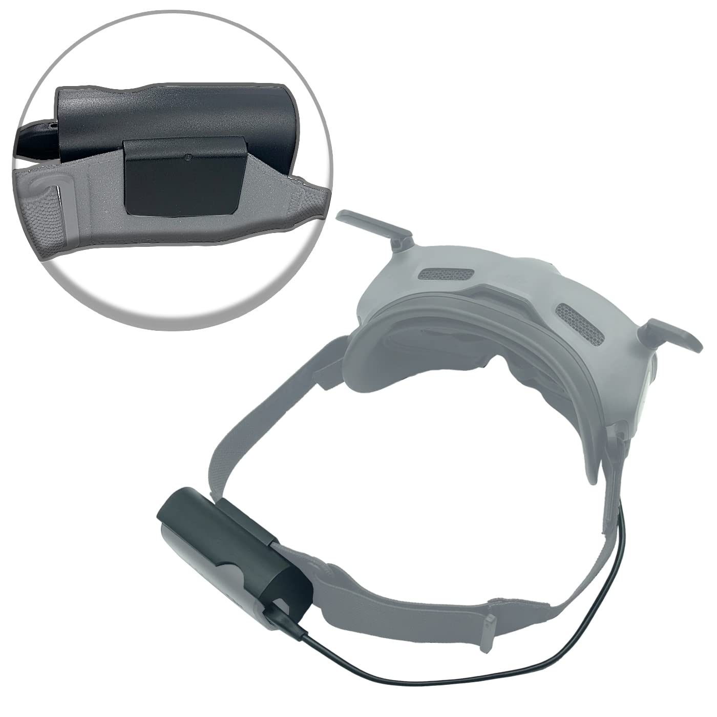 Rawecud Power Cable And Battery Bracket For Dji Avata Goggles 2, Battery Clip Holder And Charging Cable For Dji Avata Pro-View C