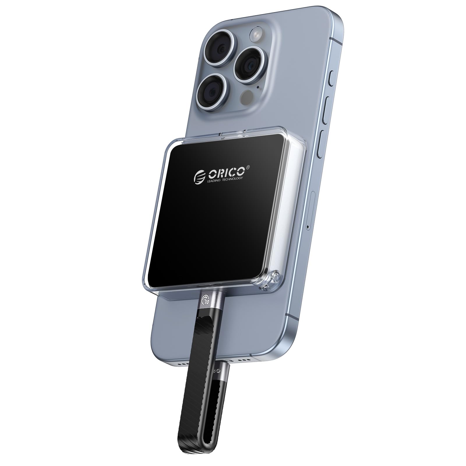 Orico Magnetic M.2 Nvme 2230 Ssd Enclosure Compatible With Magsafe For Iphone 15 Pro Max Prores, 10Gbps Usb C 3.2 Gen2 Type C To