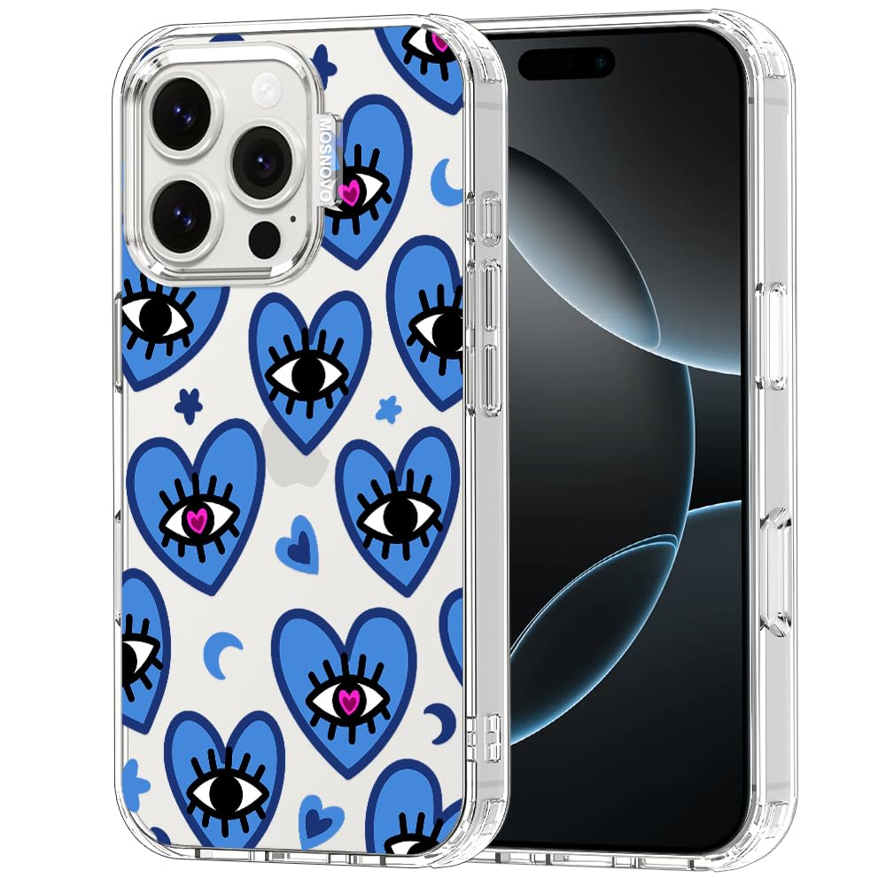 MOSNOVO for iPhone 16 Pro Case, Shockproof Military-Grade Protection 6.6ft Drop Tested, Clear Phone Case for iPhone 16 Pro, Velv