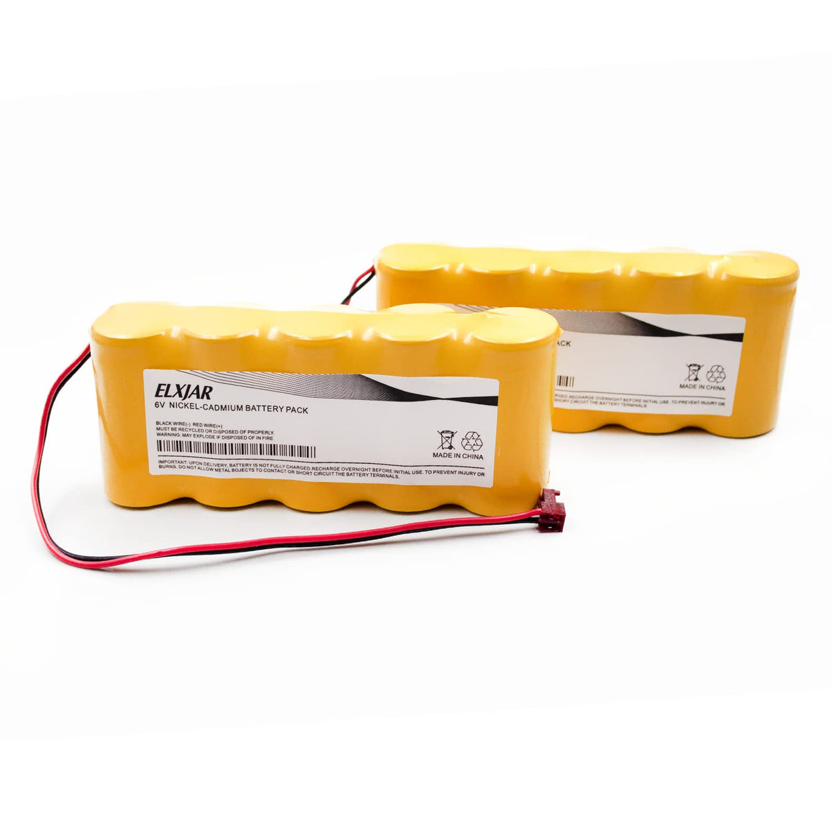 Yutsujo (2 Pack) 6V 2200Mah Ni Cd Battery Pack Replacement For Osa039 Sure Lite 026 139 Beghelli 026139 026 139 Sp S/L Teig T260