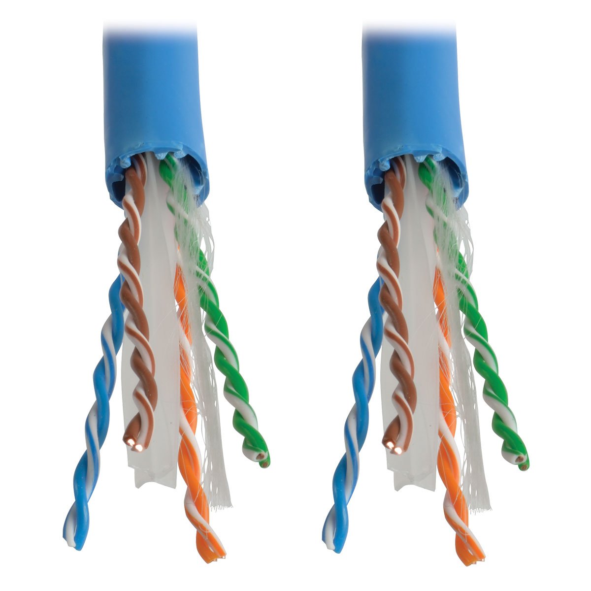Tripp Lite Cat6a 10G Bulk Cable Solid Core CMR PVC Blue 1000ft N223-01K-BL