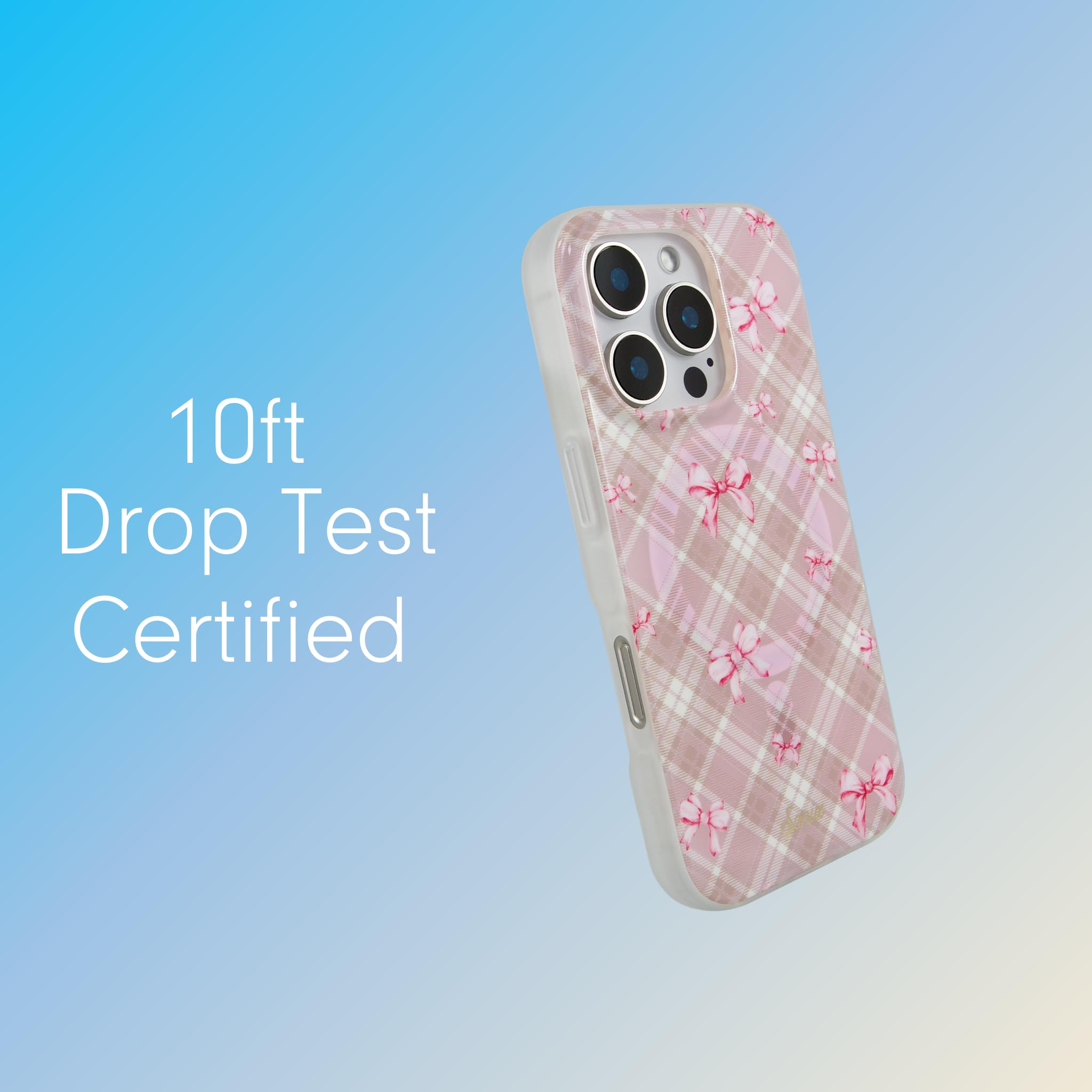Sonix Case For Iphone 16 Pro Max | Compatible With Magsafe | 10Ft Drop Tested | Bows | Clueless Pink