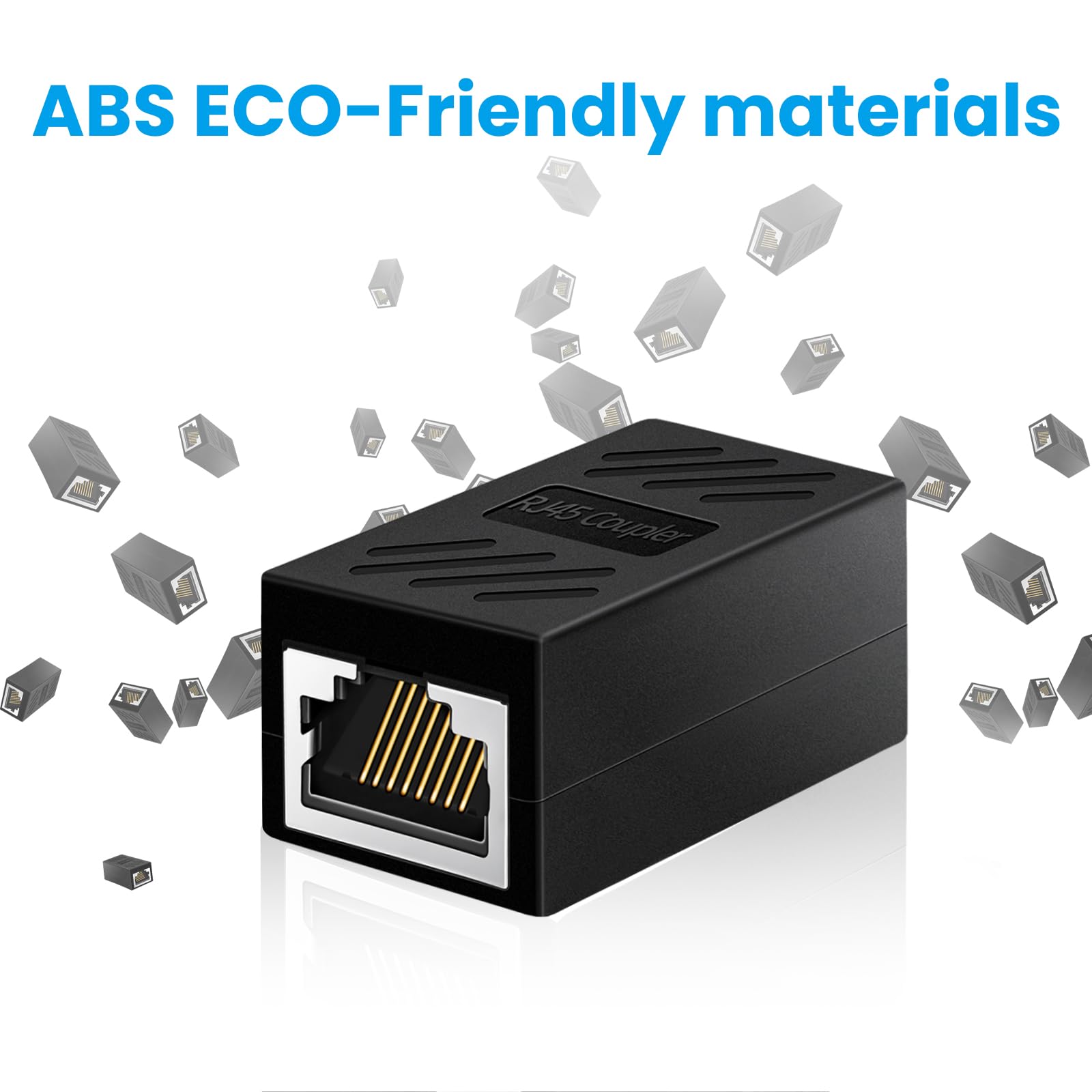 Anpkec Rj45 Coupler, Ethernet Coupler, Ethernet Network Cable In Line Coupler For Cat7/Cat6/Cat5E/Cat5, Ethernet Network Cable E