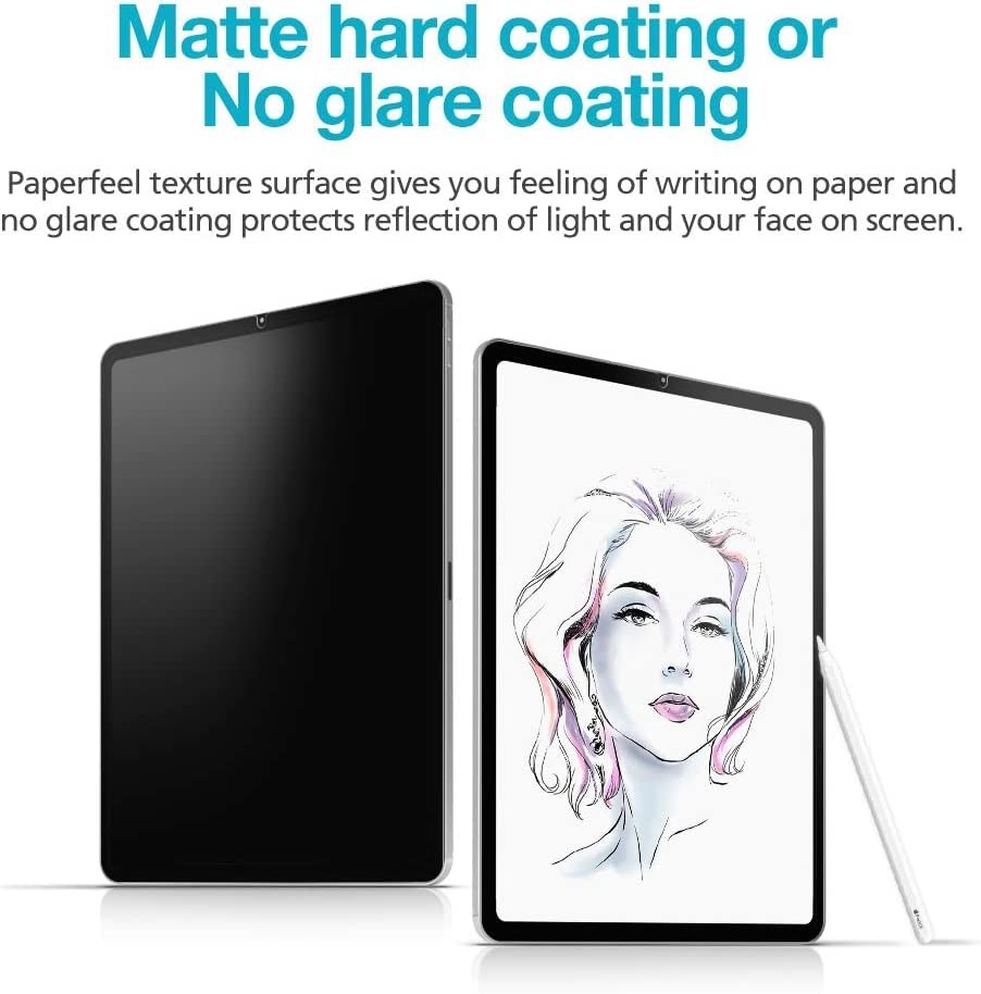 Diacube [1+1 Pack] Galaxy Tab S9 Ultra/S8 Ultra 14.6, Paperfeel Screen Protector 1Pc + Anti Glare Protector 1Pc, Matte Anti Glar