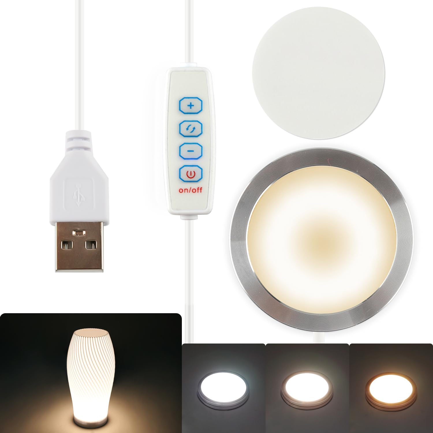 Howarx 3D Printer LED Lamp Kit 001 3 Colors Adjustable, Compatible with Bambu lab H2D/A1/A1mini/P1S/P1P/X1C Makerworld Makers S