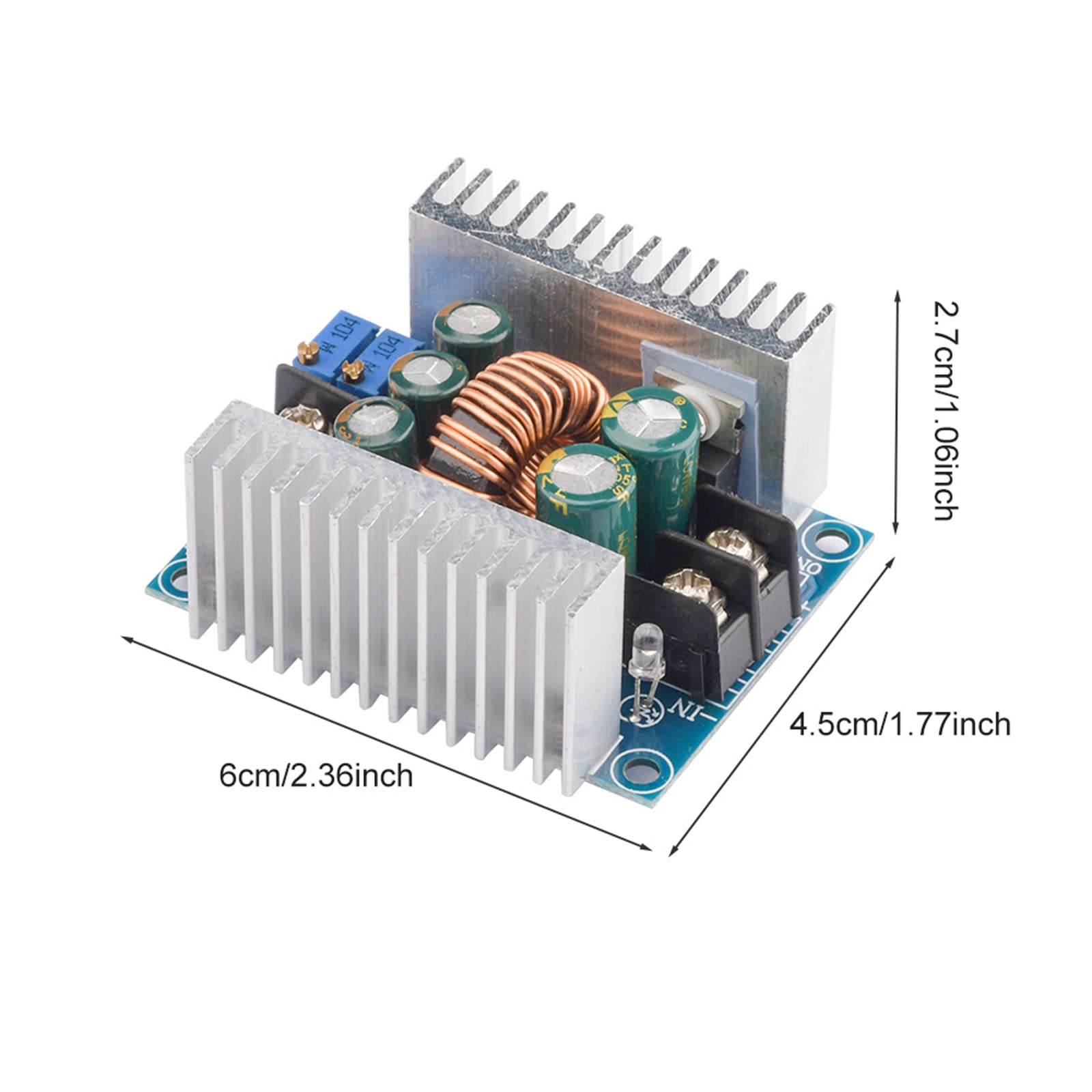 Diymore 2Pcs 20A 300W Cc Cv Step Down Module Adjustable Dc 6 40V To 1.2 36V Voltage Regulator Buck Converter Constant Current Po