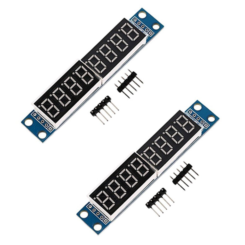 Hiletgo 2Pcs Max7219 8 Digital Segment Digital Led Display Tube For Arduino 51/Avr/Stm32