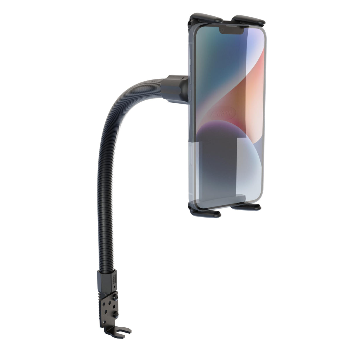 Arkon Mounts - Car Seat Rail Phone Or Tablet Mount | Flexible Positioning | 22'' Gooseneck | 360 Adjustability | Tablet Holder F