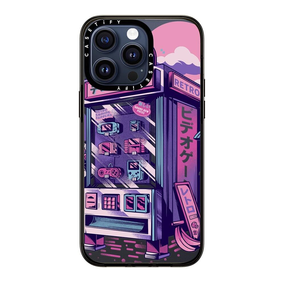 Casetify Compact Iphone 15 Pro Max Case [2X Military Grade Drop Tested / 4Ft Drop Protection]   Art Prints   Retro Vending Machi