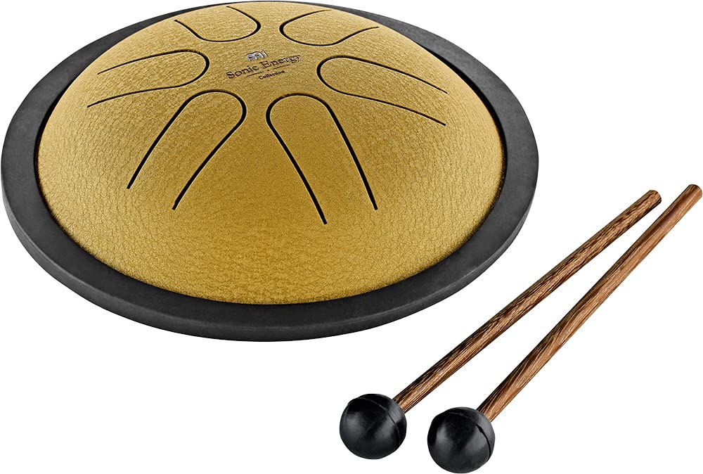 Meinl Sonic Energy Mini Steel Tongue Drum 6 Notes 6'' With Mallets, Bag   Sound Healing Instrument For Musical Education, Medita