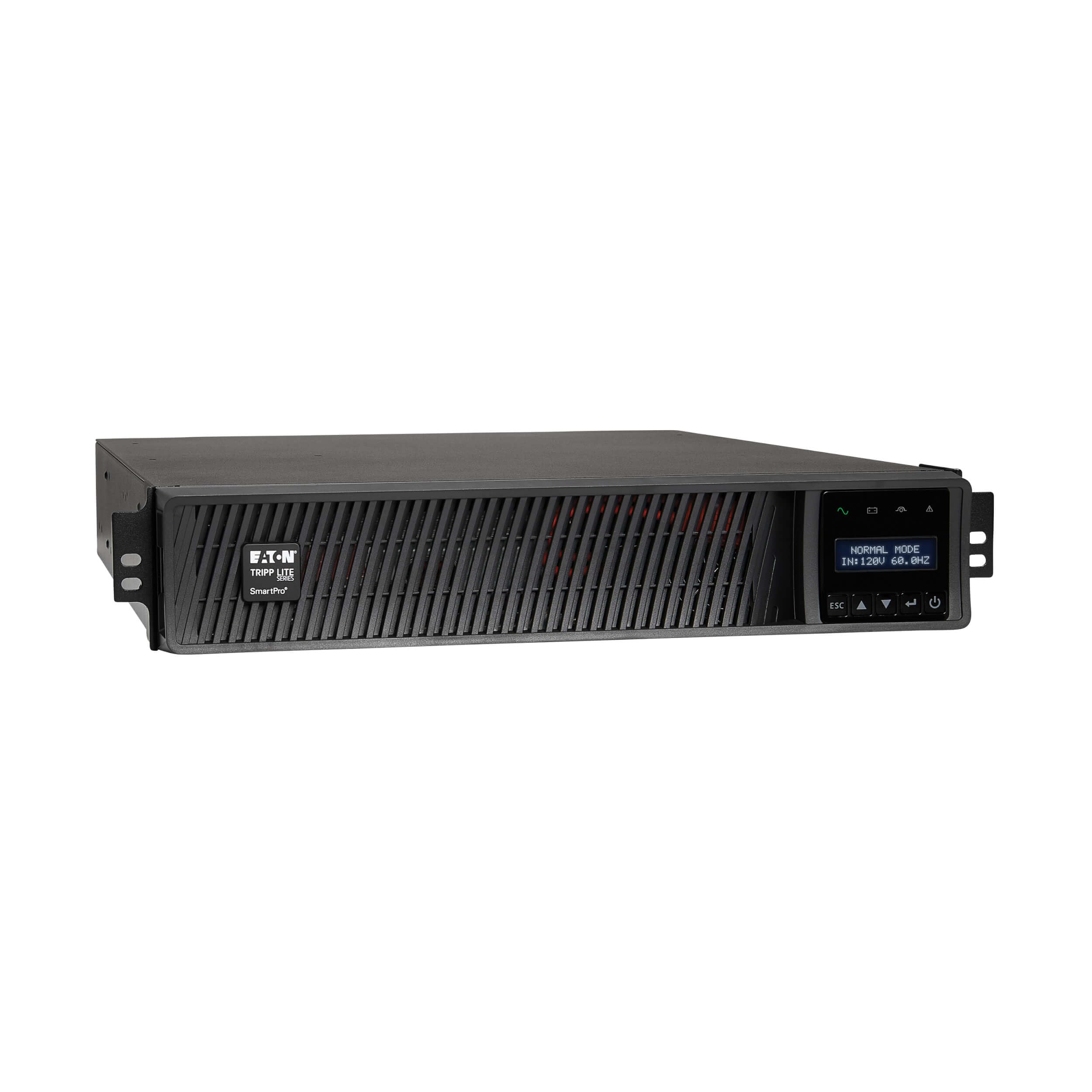 Tripp Lite Eaton Series 2200Va Smart Ups Back Up, Sine Wave, 120V, 1950W, 7 Outlets, 2U Rackmount Or Tower, Network Card Install