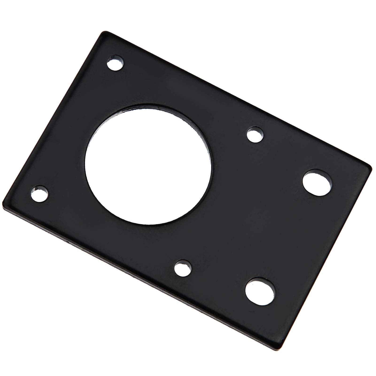 5Pcs Motor Mount Plate Black Stepper Motor Aluminum Mounting Plate Accessories For Printer, 42X42Mm/1.7X1.7In
