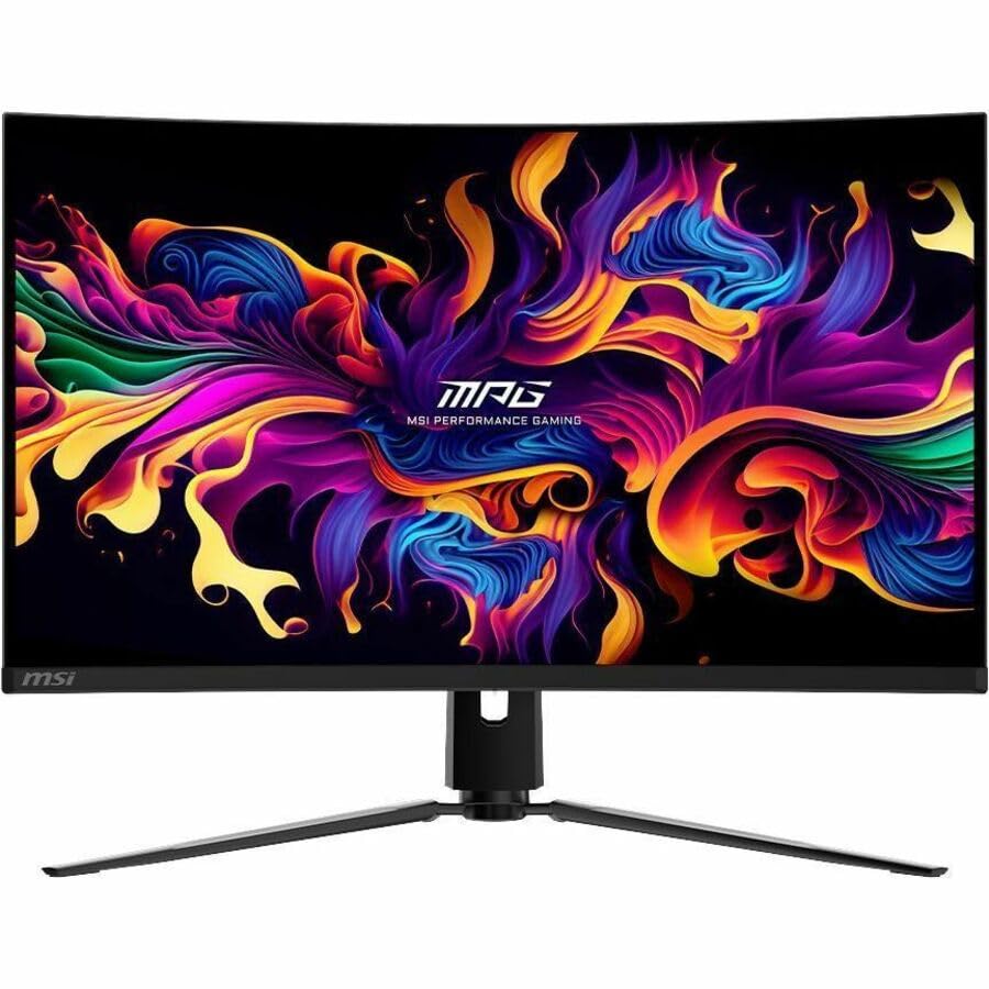 Msi Mpg 321Curx Qd Oled 32 Inch 3840 X 2160 (Uhd) Computer Monitor, 240Hz, Adaptive Synch, Hdmi, Dp Port, Vesa Mountable, Tilt,