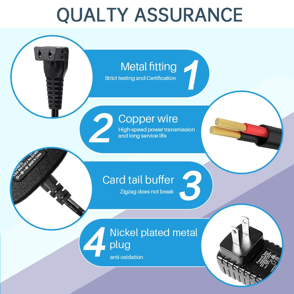 Fouceclaus Power Adapter Charger For Wahl Trimmer Models 9864Ss, Ss2L, Wss3L, 9818A, 5616L, 5701, 9818-5001, 9864, 9870, 9884L2,