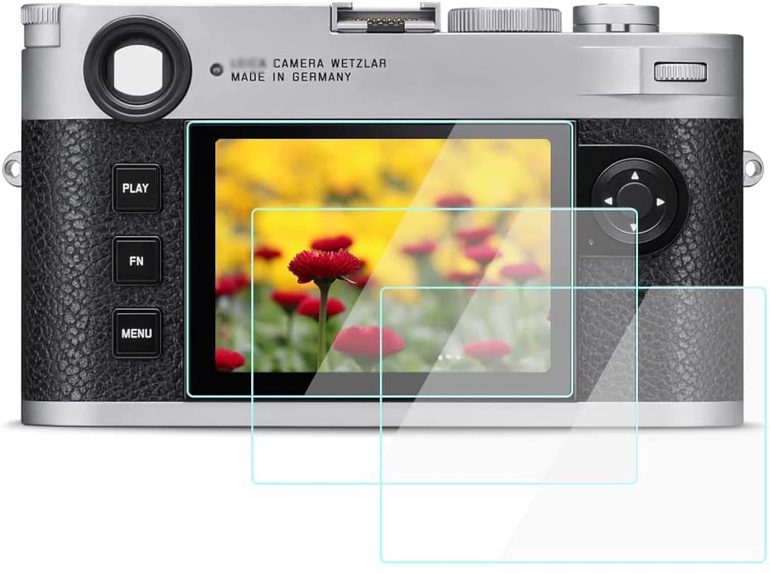 Wh1916 M11 Screen Protector Compatible For Leica M11 Digital Camera, Anti Scrach Anti Bubble Anti Dust 9H Tempered Glass (3 Pack