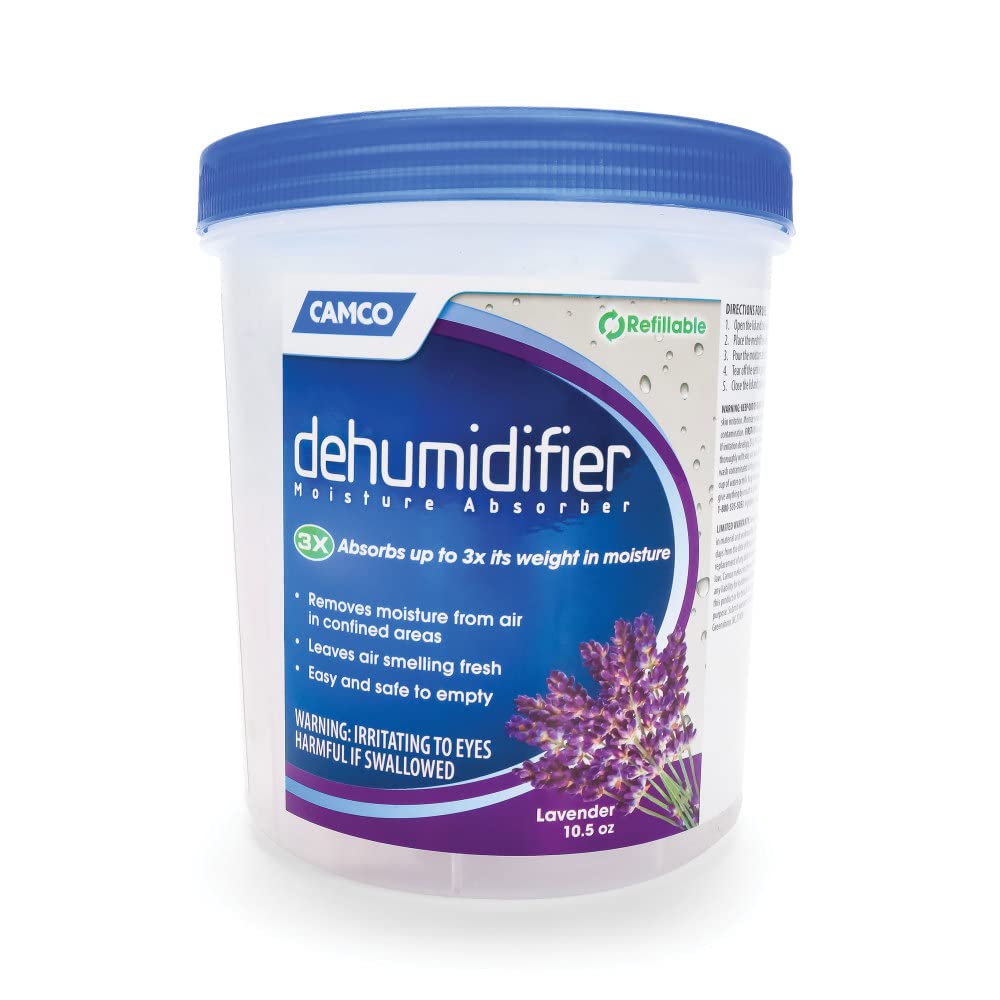 Camco Dehumidifier Moisture Absorber   Absorbs Up To 3X Its Weight In Water, Reduces Moisture And Humidity In Offices, Closets, 