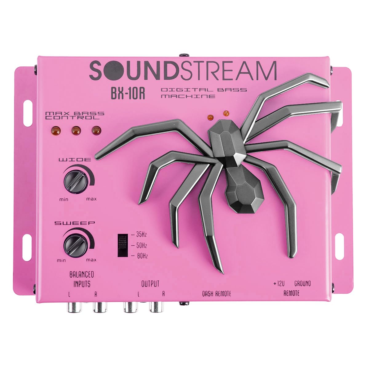 Soundstream Bx 10X | Bass Processor   Digital Sound Restoration, Maximizer And Reproducer   Car Audio Booster (Pink)