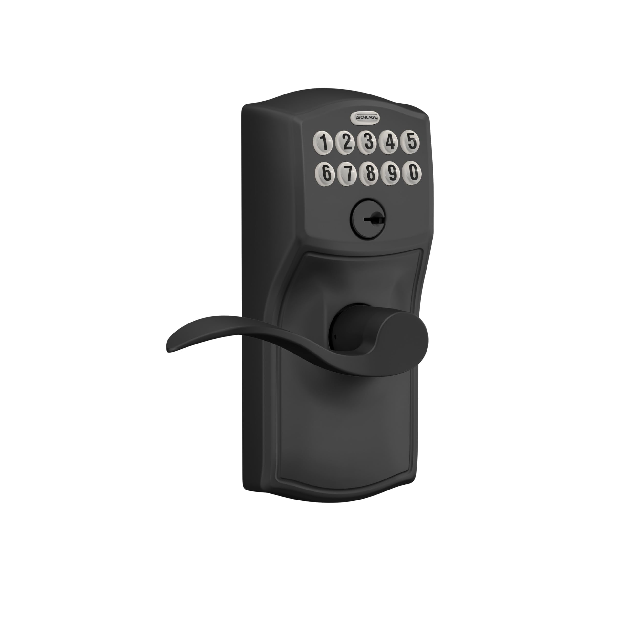 Schlage Fe595 Cam 622 Acc Keypad Entry With Flex Electronic Lock, Matte Black