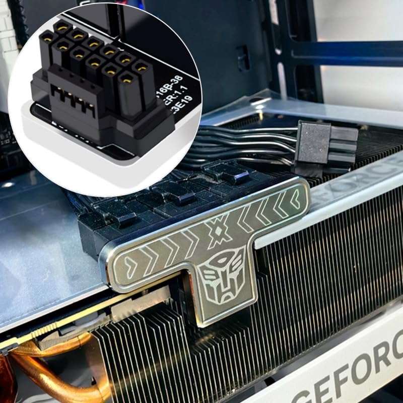 Cy Adapter 12Vhpwr Atx3.0 Pci E 5.0 Power Modular To Three Atx 8P Adapter For 4080 5090Ti 16Pin 12+4P Graphics Card (Up Angled 9