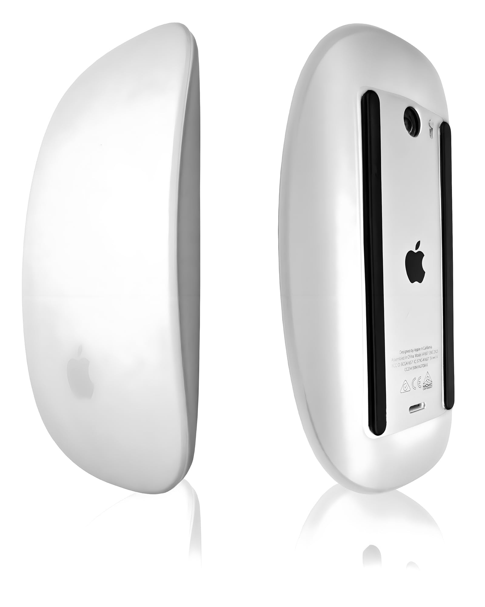 Uqy Mouse Silicone Cover, For Apple Magic Mouse 1&2, Drop Proof, Dust Proof, Ultra Thin Case Skin (Gray)