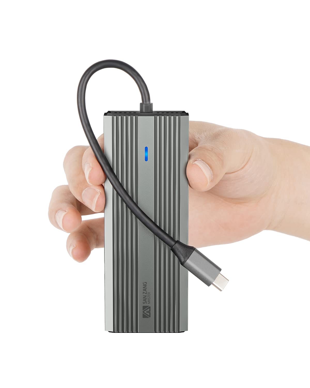 Usb C Hub, Sanzang 8 In 1 Usb C Docking Station To Hdmi Adapter, 4K@60Hz Hdmi, 1Gbps Ethernet,100W Pass Through Charging, Sd/Tf