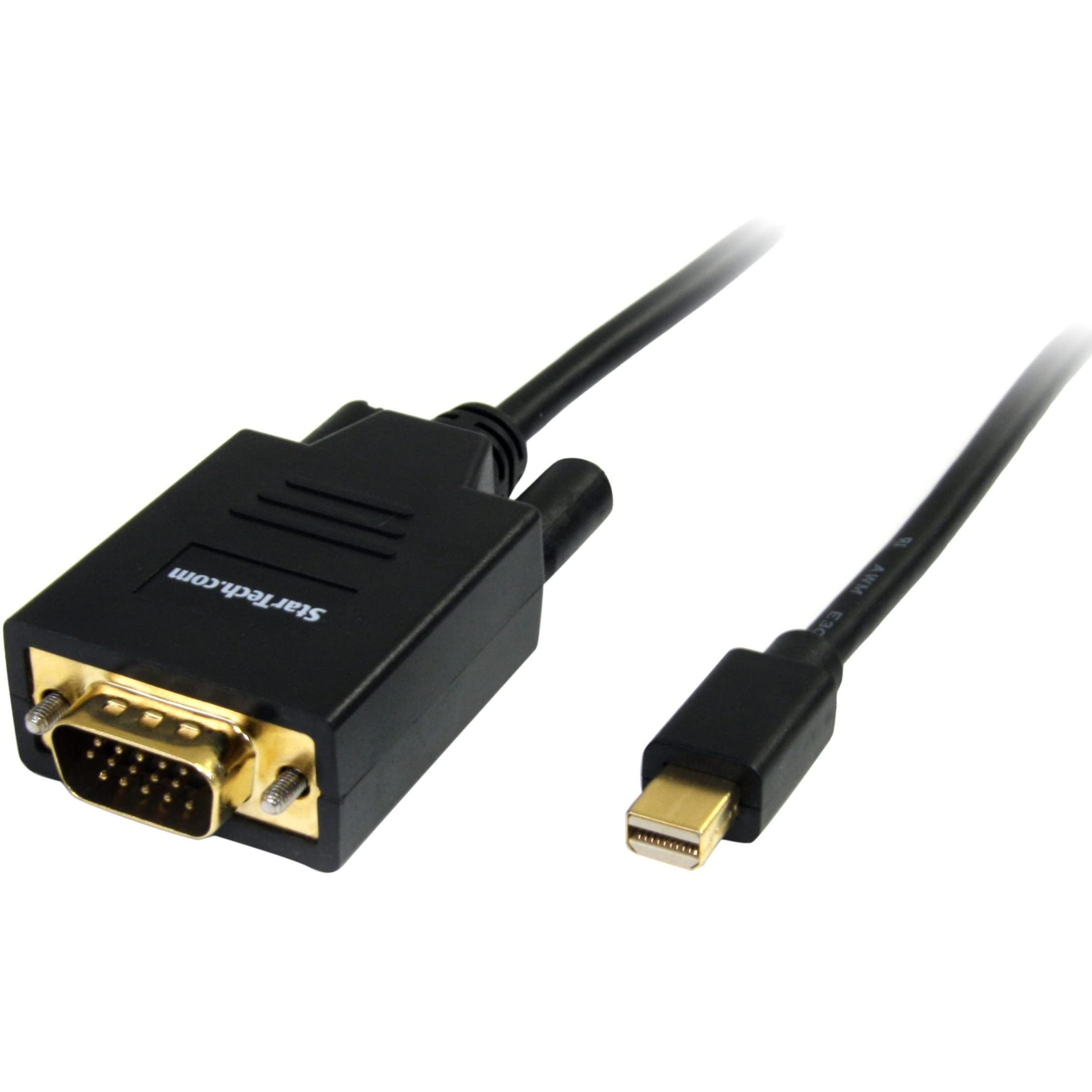 Startech.Com 6Ft (2M) Mini Displayport To Vga Cable   Active Mini Dp To Vga Adapter Cable   1080P Video   Mdp 1.2 Or Thunderbolt