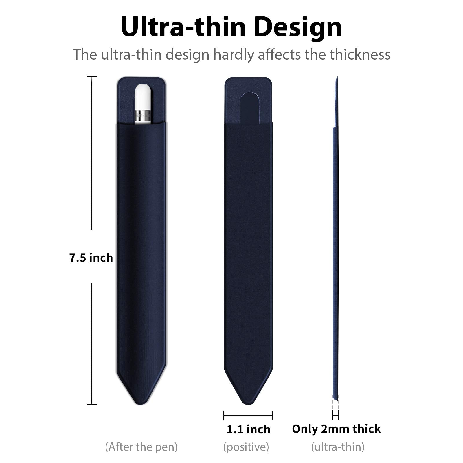 Doormoon Stylus Adhesive Pencil Holder For Apple Pencil (1St And 2Nd Gen)   Compatible For Ipad Pro 11/10.9/9.7 & Ipad 6Th 2020