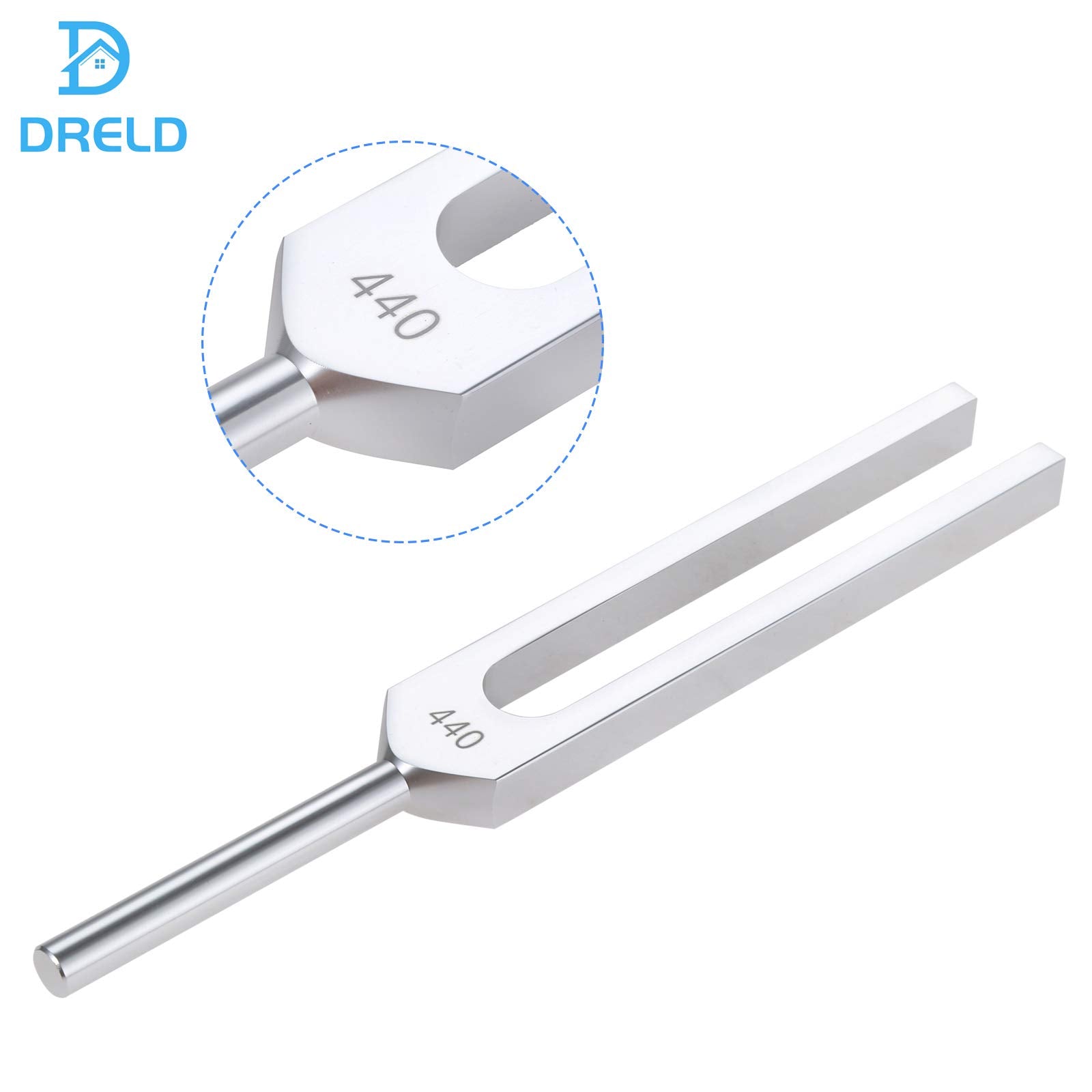 440 Hz Tuning Fork, A440Hz Tuning Fork With Silicone Hammer Bag For Violin Guitar Tuner Instrument, Dna Repair Healing, Sound Th