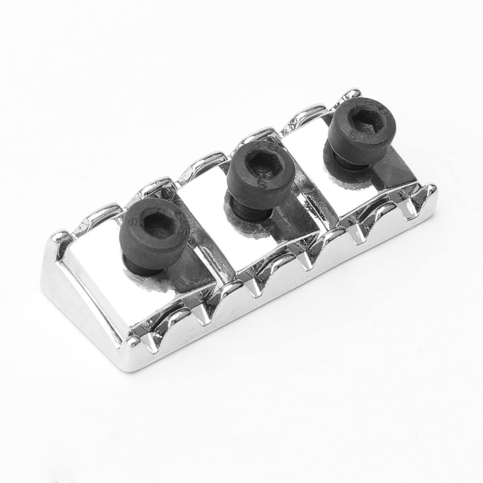 Chrome Electric Guitar Parts Strings Locked Nut 42Mm For Floyd Rose Tremolo Bridge