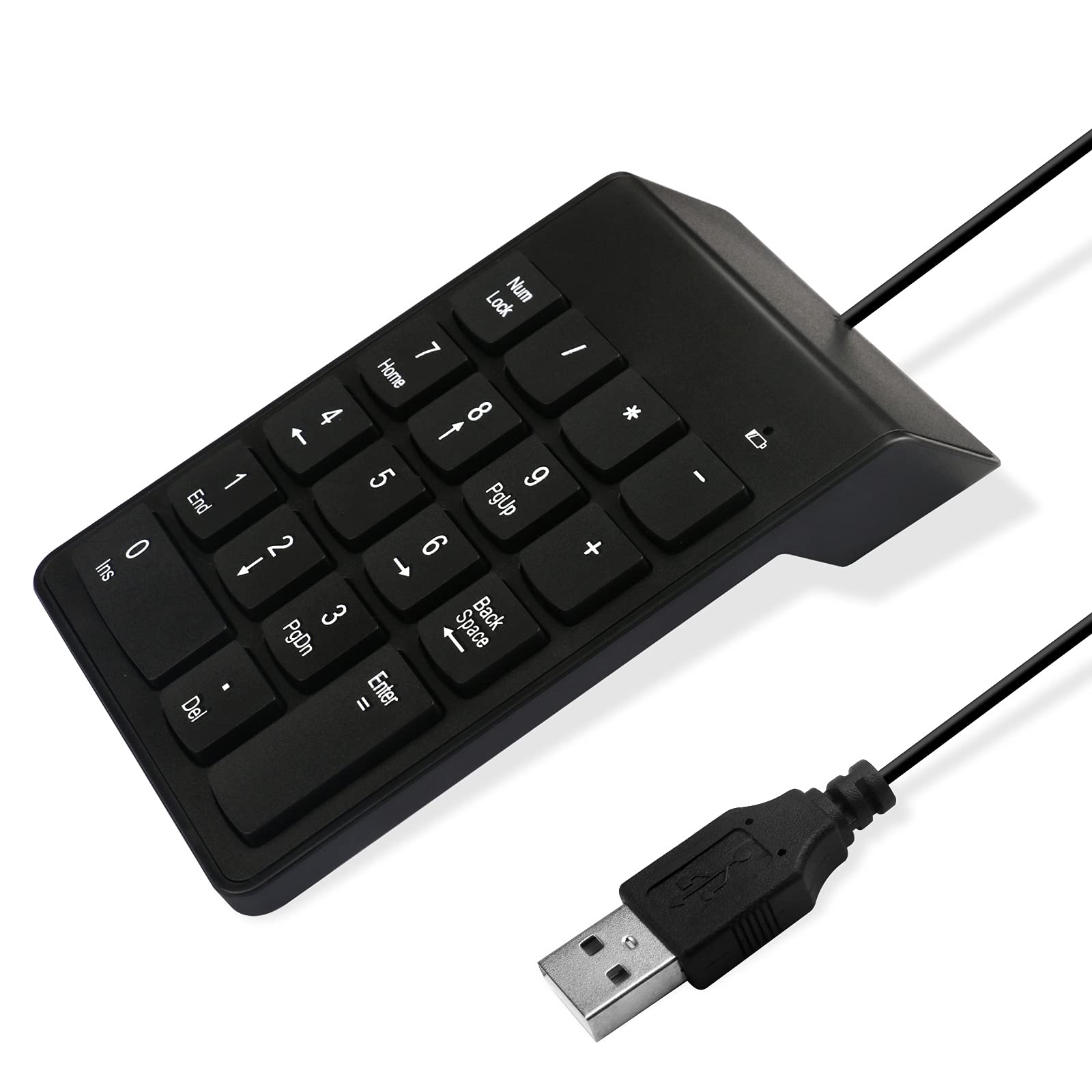 Numeric Keypad For Laptop,10 Key Usb Keypad, Numerical Keypad Wired Portable Ultra Slim Mini Numpad External Numbers Keyboard Pa