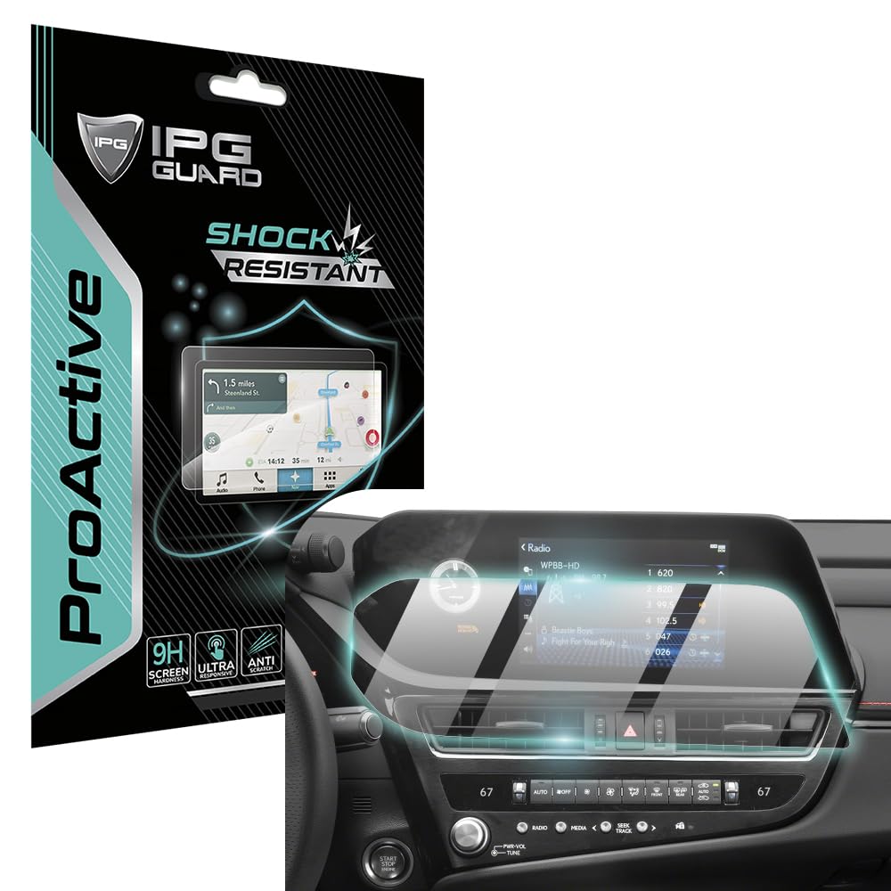 IPG ProActive for Lexus 2022-2024 ES250 / ES350 / ES300h 8 Inch or 12.3 Inch Navigation Display 9H Hardness Screen Protector Nan