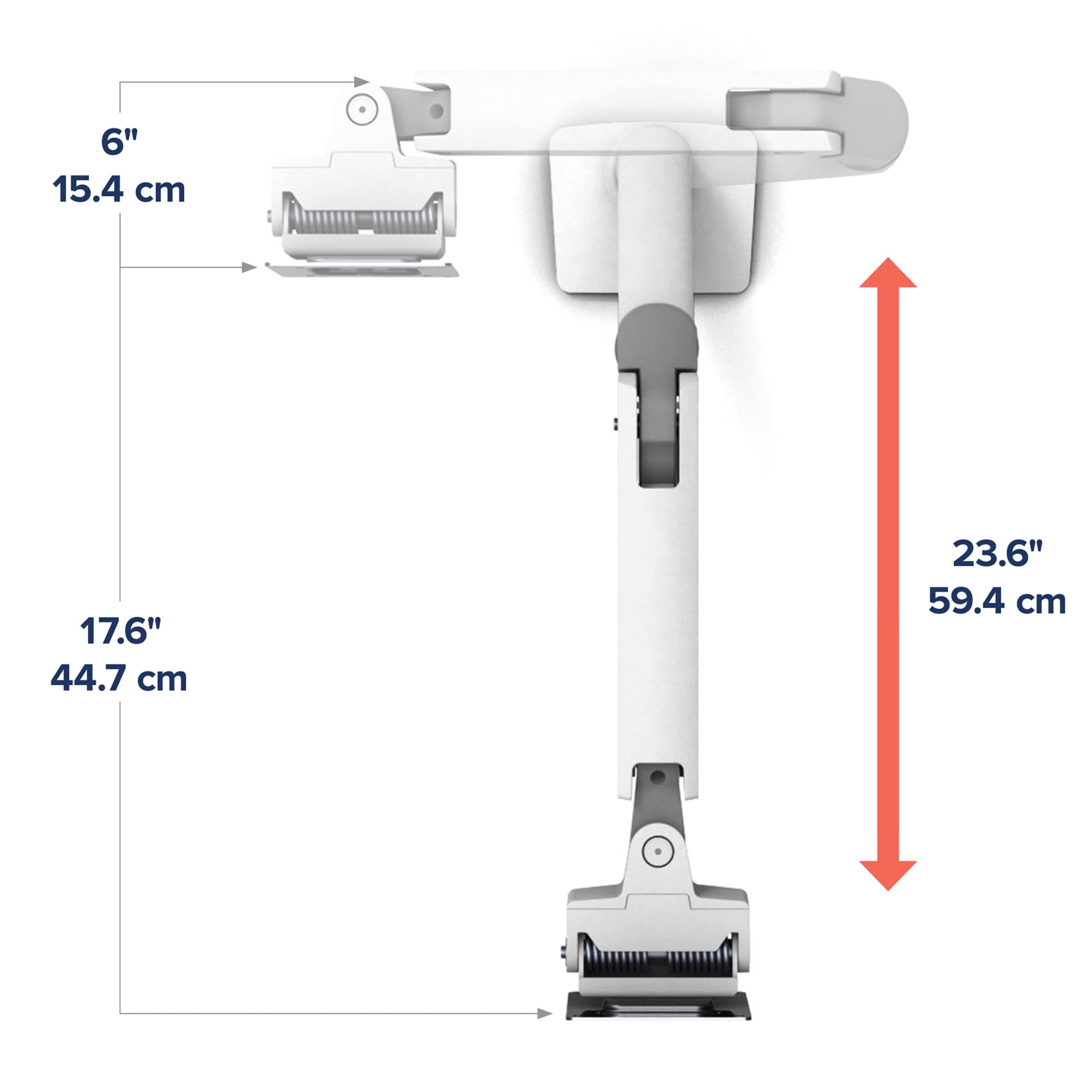 Ergotron � HX HD Premium Heavy Duty Gaming Monitor Arm, Single Monitor Desk Mount � for 1000R Curved Ultrawide Monitors Up to 49 Inches, 28 to 42 lbs, VESA 75x75mm or 100x100mm � HD Pivot, White