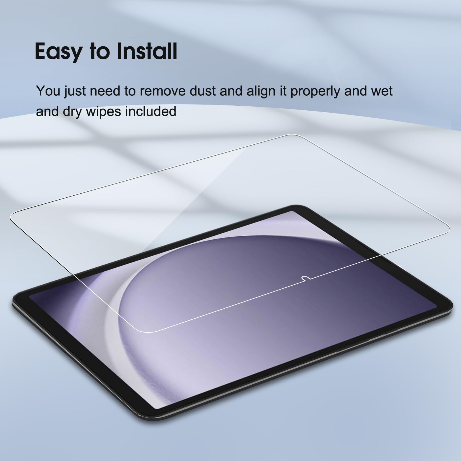 Qularlans 2 Pack Screen Protector For Samsung Galaxy Tab A9+ Plus (11 Inch 2023,Model Sm X210/X216/X218), Anti Scratch 9H Hardne