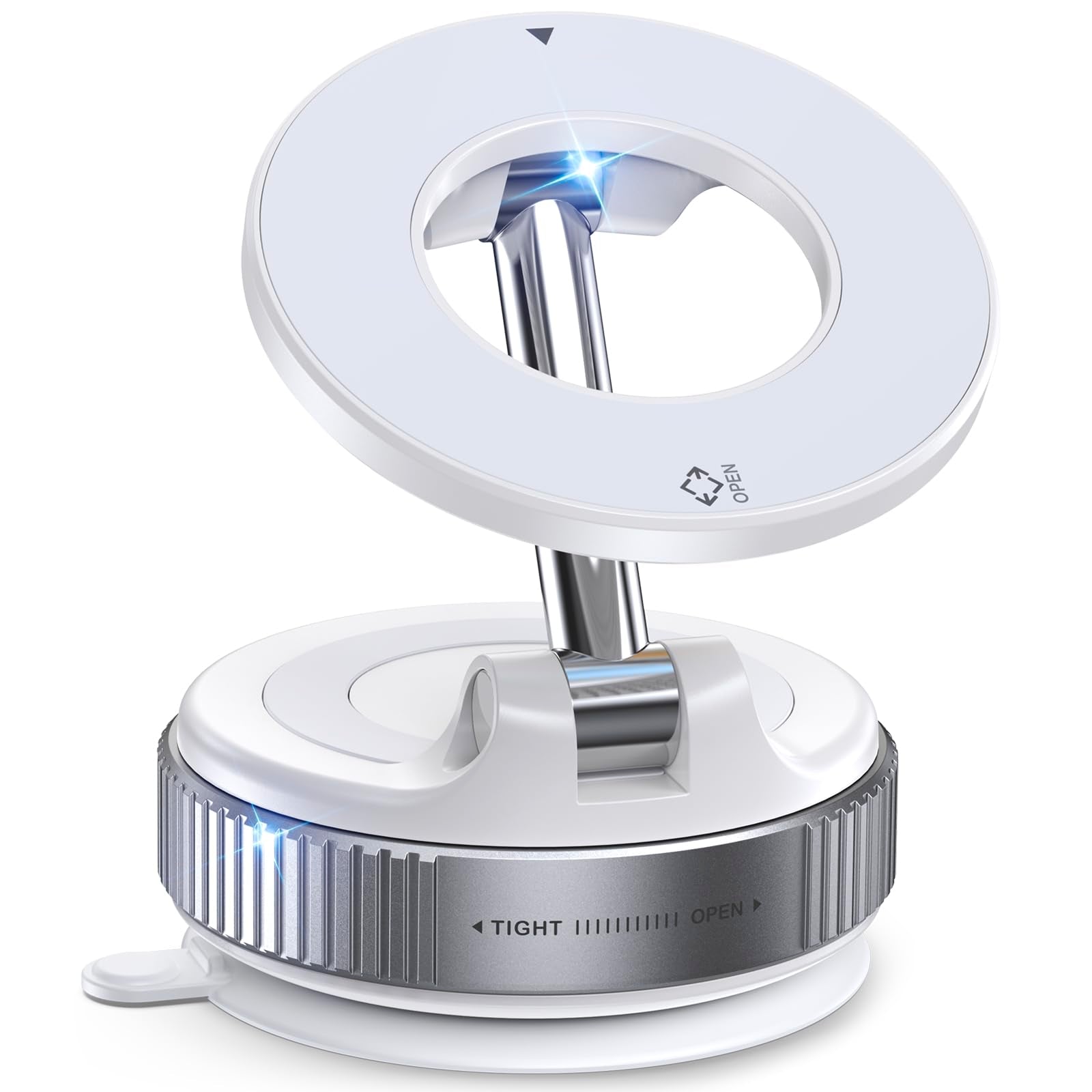 Jononser Vacuum Magnetic Phone Holder, Suction Cup Phone Mount For Magsafe, 360 Adjustable Magnetic Phone Holder, Pocket Size Fo