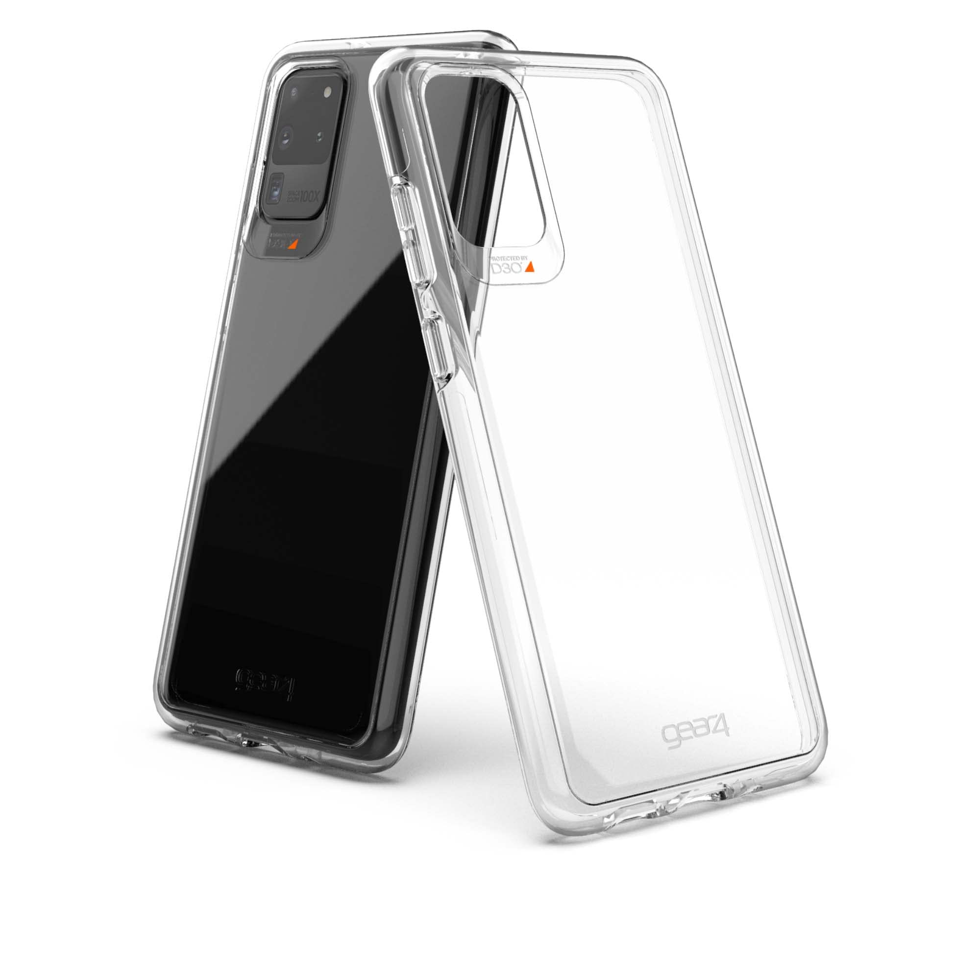ZAGG Gear4 Crystal Palace Designed for Samsung Galaxy S20 Ultra Case, Advanced Impact Protection by D3O - Clear