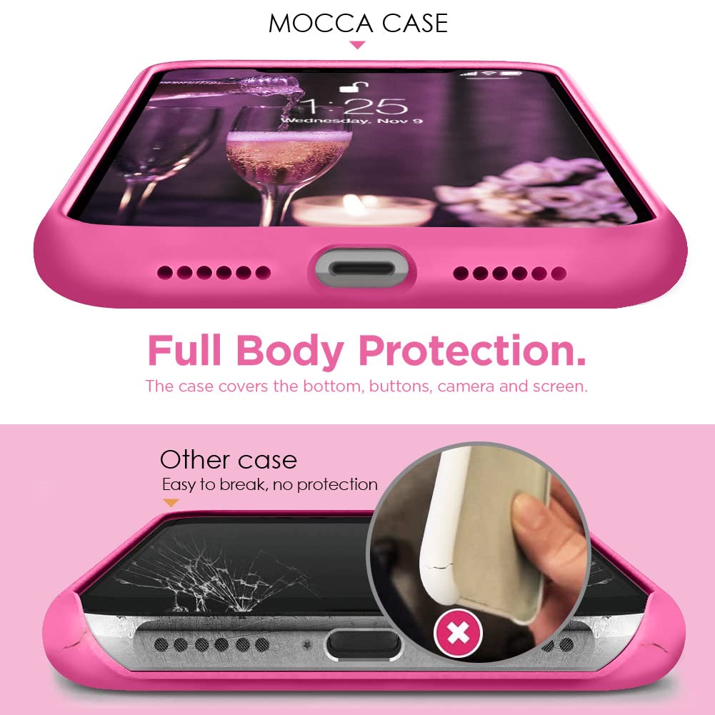 Mocca For Iphone Xr Case With Ring Kickstand | Super Soft Microfiber Lining | Anti Scratch Full Body Shockproof Protective Silic