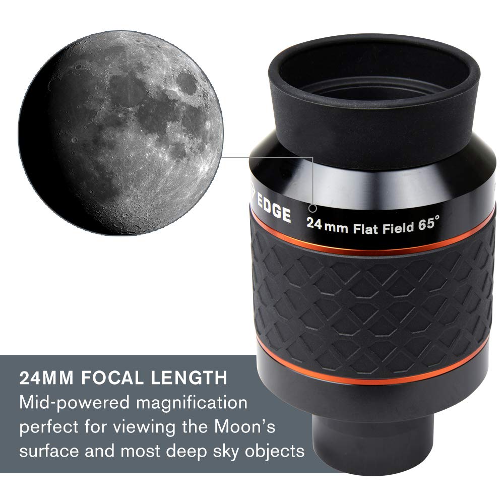 Celestron Ultima Edge   24Mm Flat Field Eyepiece   1.25''