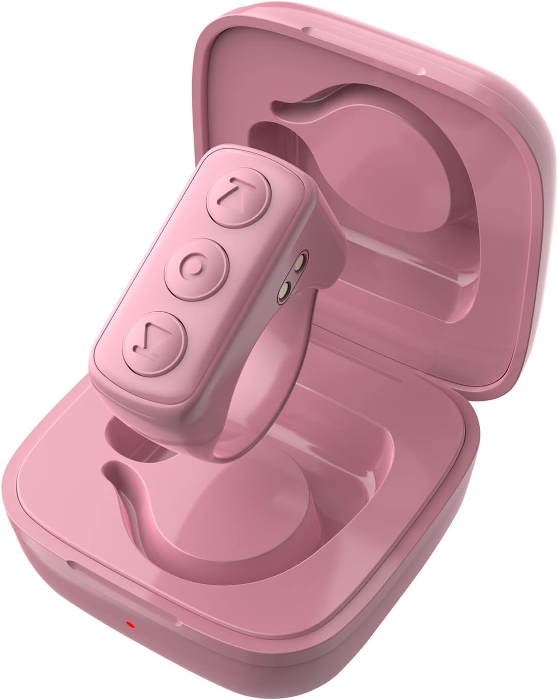 Adzerd Remote Control For Tiktok, Page Turner For Iphone/Ipad, Bluetooth Camera Video Recording Remote, Scrolling Ring For Tik Tok, Compatible With Ios/Android Phones & Tablets   Pink