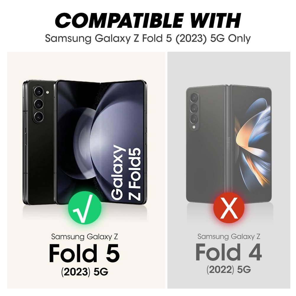 Supcase For Galaxy Z Fold 5 Case (Unicorn Beetle), [Belt Clip With S Pen Holder] [Built-In Screen Protector & Stand] Heavy Duty