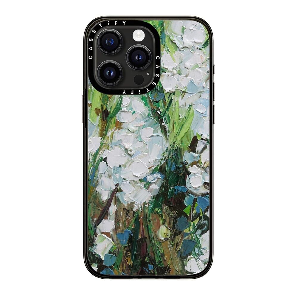 Casetify Compact Case For Iphone 15 Pro Max [2X Military Grade Drop Tested / 4Ft Drop Protection]   Wild Squill Flowers   Clear