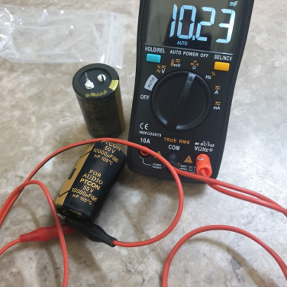 Cermant 2Pcs 50V 10000Uf Snap In Electrolytic Capacitor 30X50Mm(1.18X1.96In) Power Amplifier Filter Audio Electrolytic Capacitor