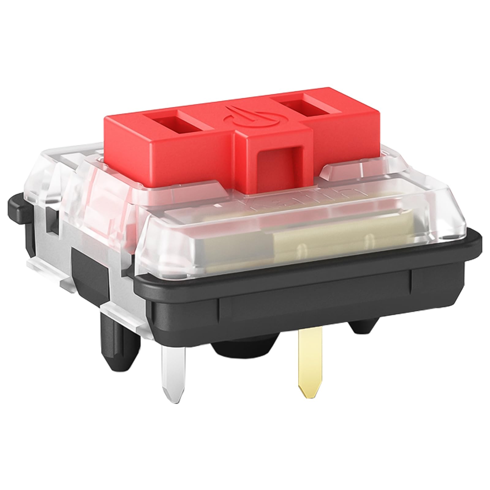 Draoza Kailh Choc Low Profile Switch Lined Switch 5 Pin Switches 1350 Chocolate For Mechanical Gaming Keyboard Switch(Red,20Pcs)