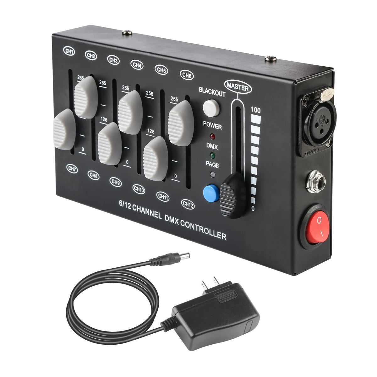 Mad Owl 12 Channel Dmx Dimmer Controller, Portable Design, Perfect Quality, Standard Connection For Dmx512 Lighting Equipment, M
