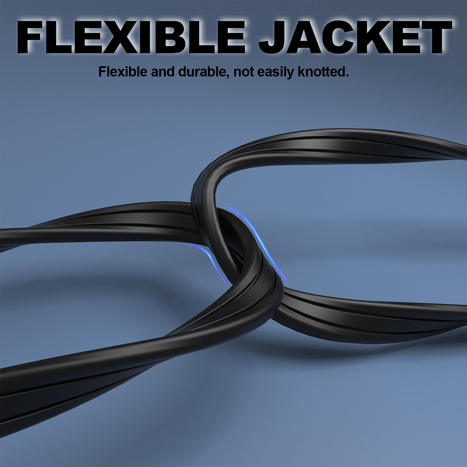 Ep 1 Ft 3 Outlet Extension Cord With Flat Plug, 3 Prong Grounded, 16/3 Spt 3 Power Cable For Indoor Use, Black, 2 Pack