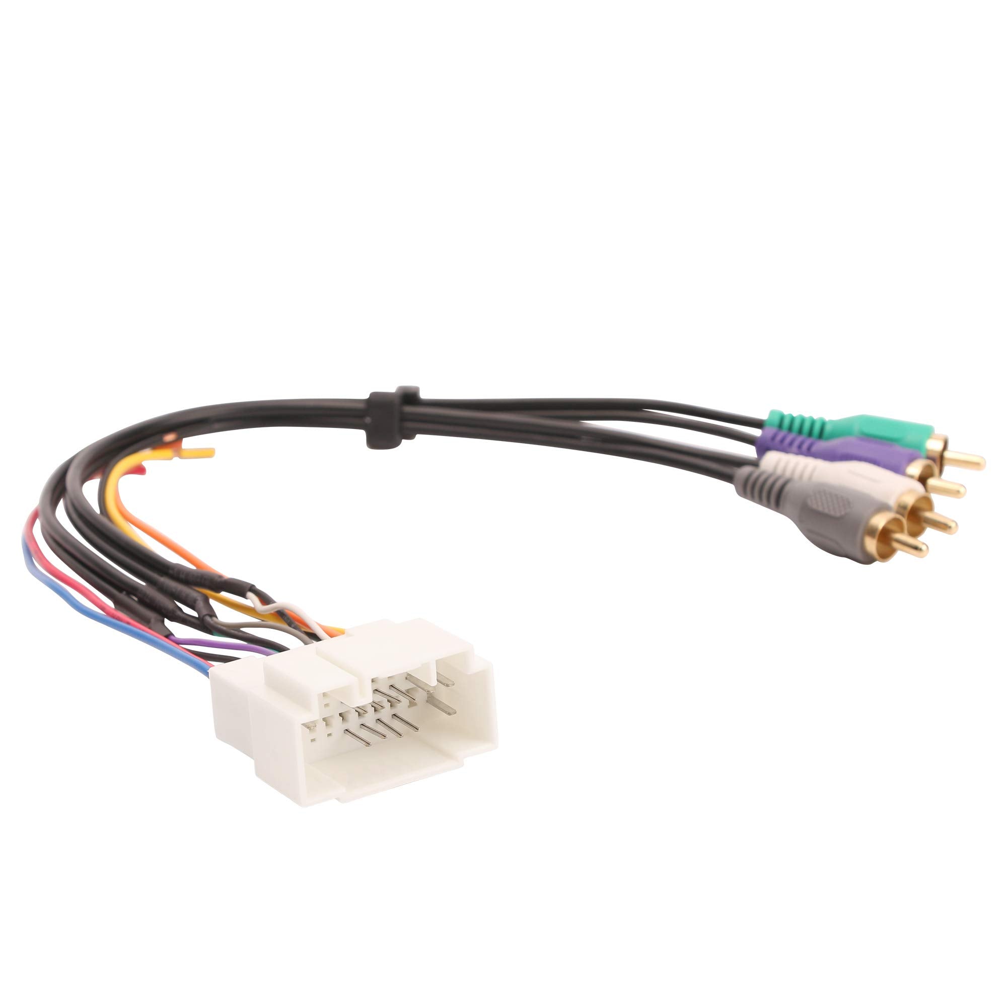 Rdbs Car Audio Amplified System & Video Wiring Harness For 1998 2007 Honda Element Stereo Speaker Connector