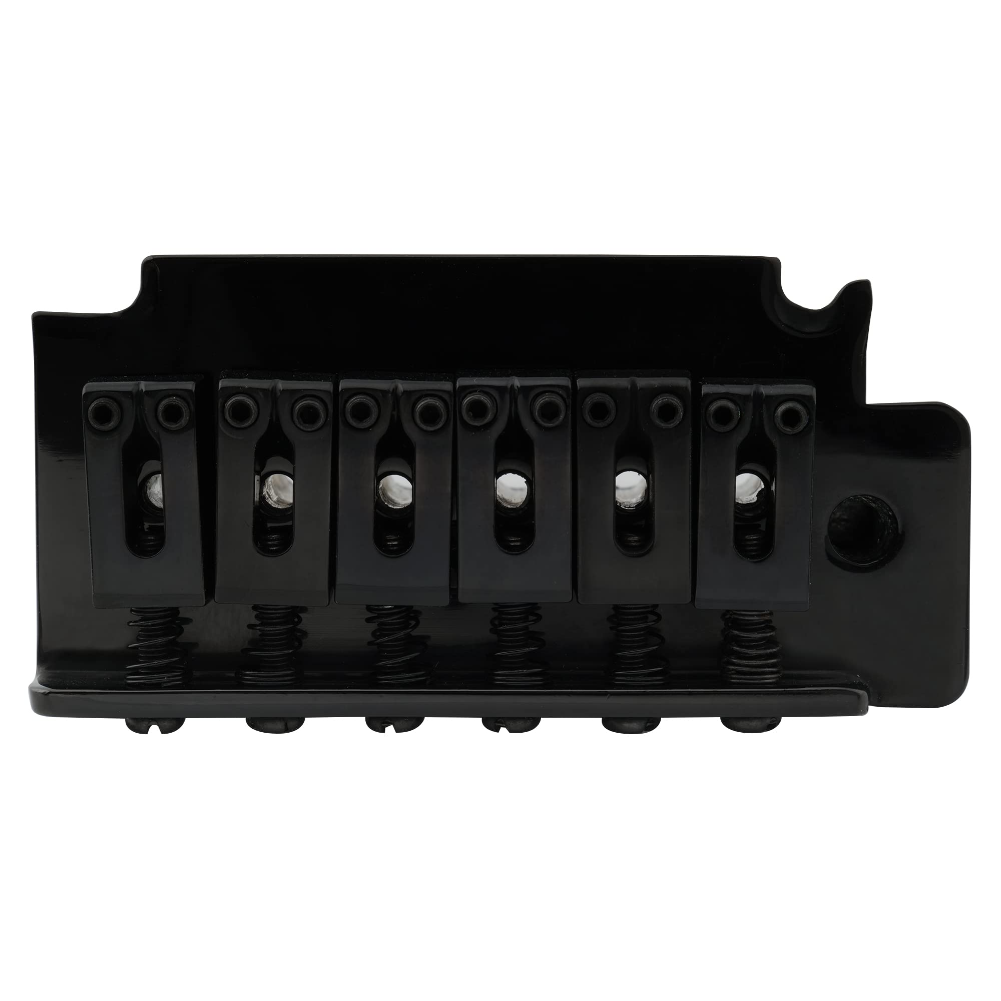 Musiclily Pro 52.5Mm 2 Point Guitar Tremolo Bridge 36Mm Short Zinc Block For Import Squier Strat Electric Guitar, Black
