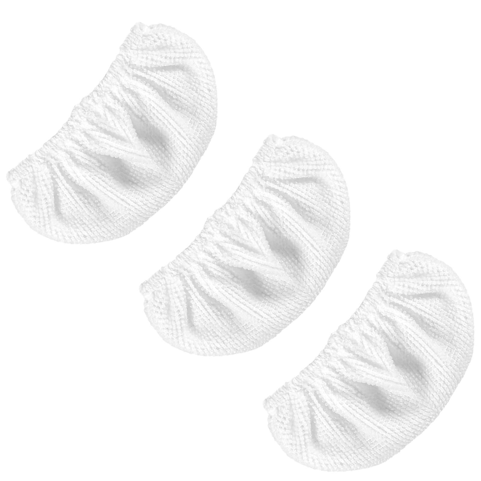 Jaxnora 3 Pack Microfiber Cloth Covers for Handheld Steam Cleaner, Reusable Steam Cleaning Pads with Elastic Fit for Glass, Mirr